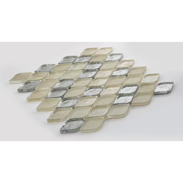 ANDOVA TILES Plume 2.25 X 1.25 Glass Novelty Mosaic Wall Tile